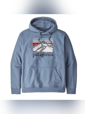 M's Line Logo Ridge Uprisal Hoody in Blue